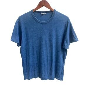 Alex Mill T Shirt Mens Cotton Short Sleeve Crew Neck Royal Blue Sz XL Casual